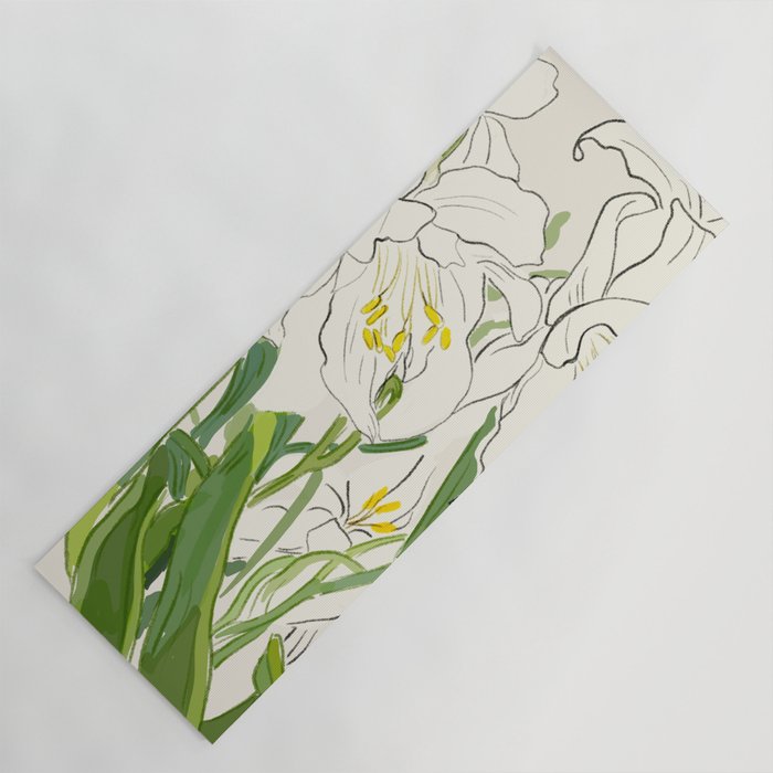 Garden Lilies  Yoga Mat Gallery Image 1