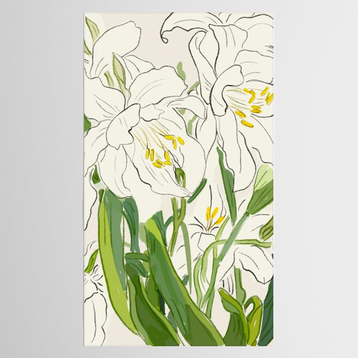 Garden Lilies  Tablecloth Gallery Image 2