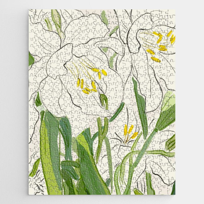 Garden Lilies  Jigsaw Puzzle Gallery Image 1
