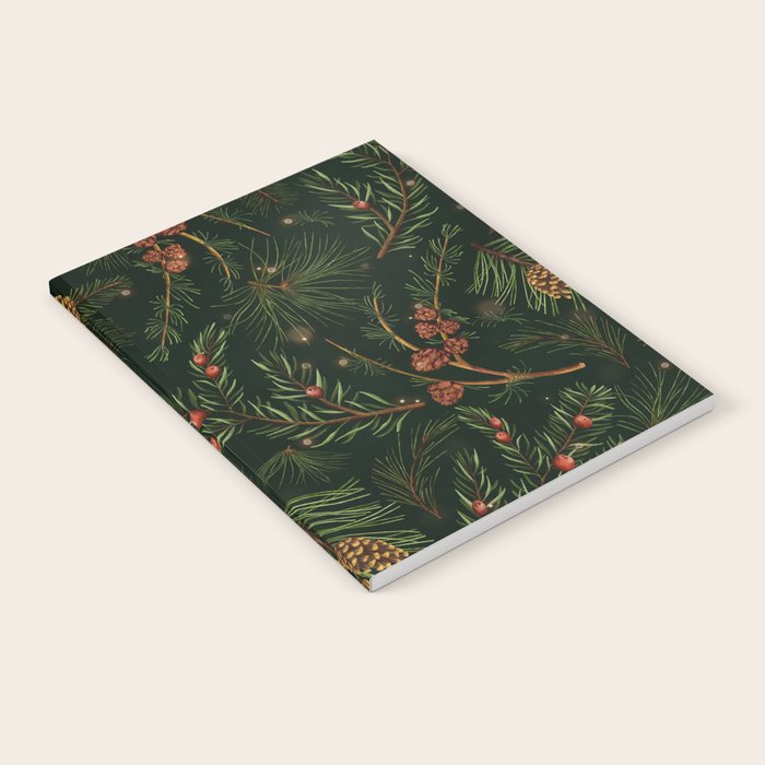 Christmas Spruce Dark Green Notebook Gallery Image 1