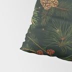 Christmas Spruce Dark Green Pillow Sham Gallery Image 4