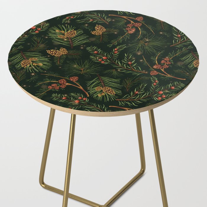 Christmas Spruce Dark Green Side Table Gallery Image 2