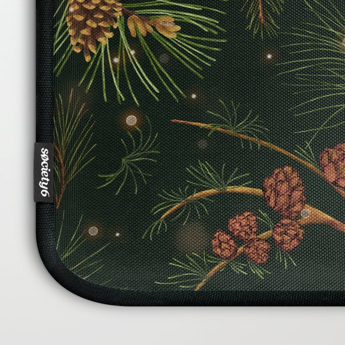 Christmas Spruce Dark Green Laptop Sleeve Gallery Image 3