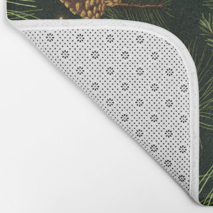 Christmas Spruce Dark Green Bath Mat Gallery Image 2
