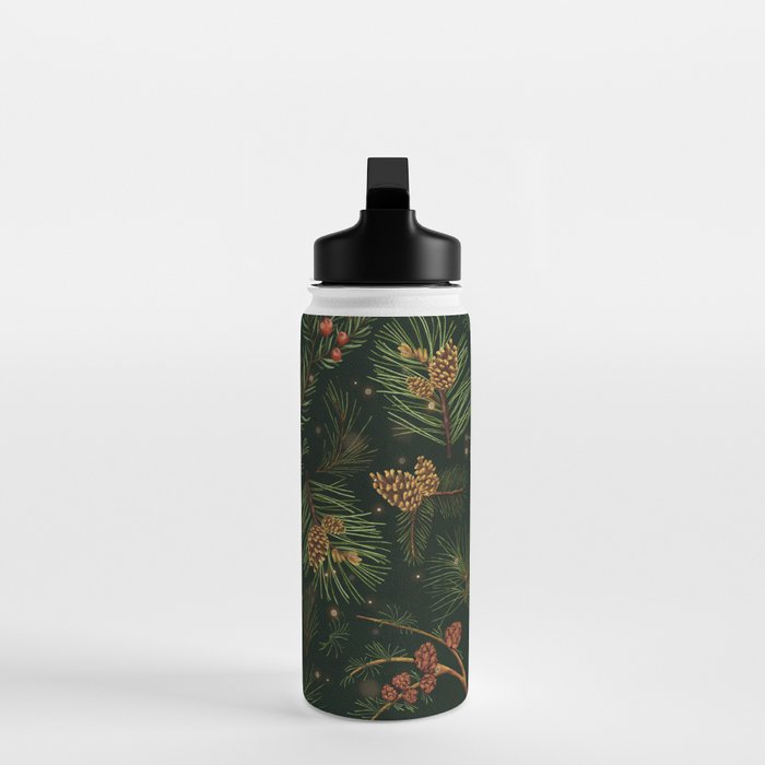 Christmas Spruce Dark Green Water Bottle Gallery Image 3
