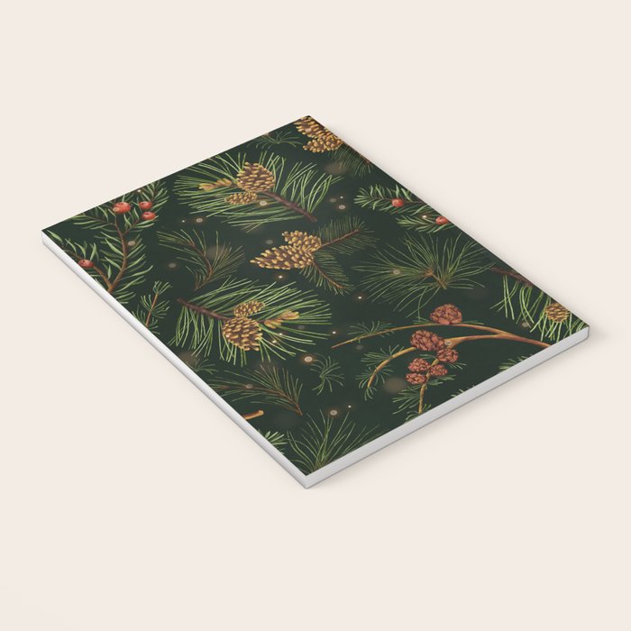 Christmas Spruce Dark Green Notebook Gallery Image 3