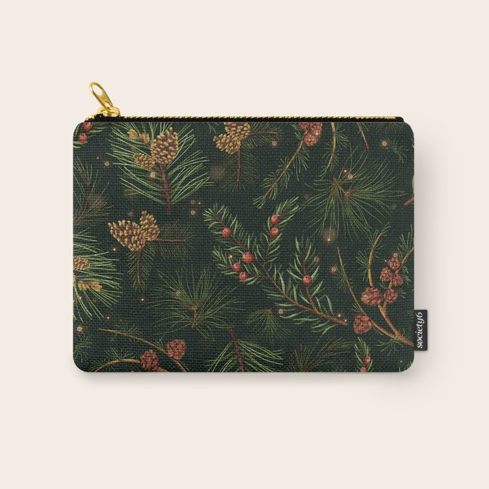 Christmas Spruce Dark Green Carry All Pouch Gallery Image 1