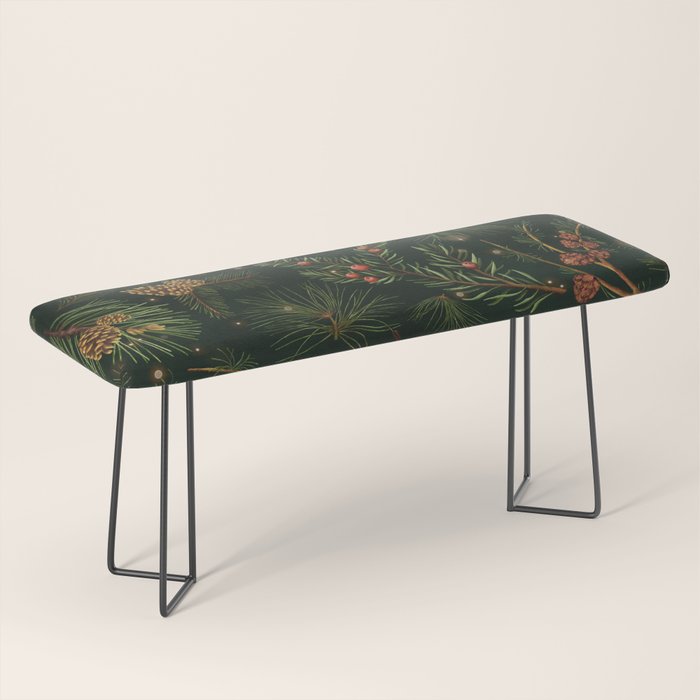 Christmas Spruce Dark Green Bench Gallery Image 1