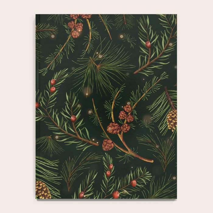 Christmas Spruce Dark Green Notebook Gallery Image 4