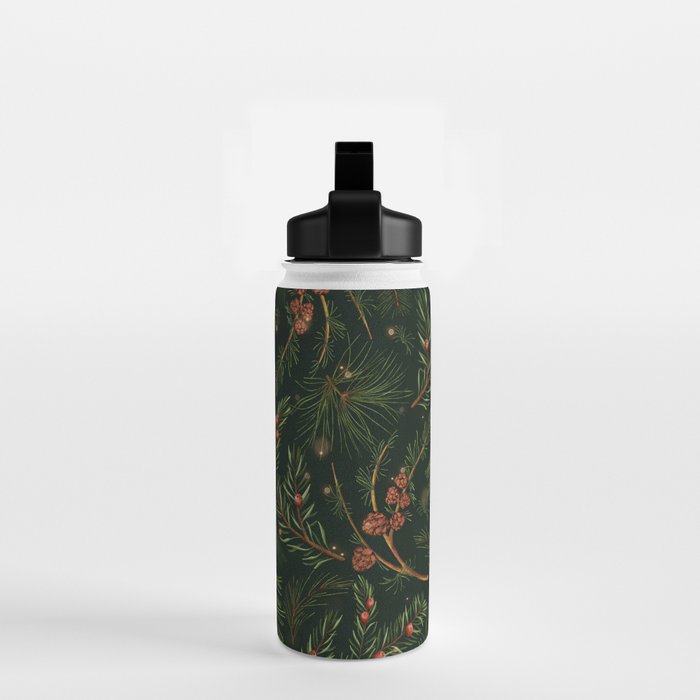 Christmas Spruce Dark Green Water Bottle Gallery Image 2