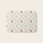 Oyster and Lobster Pattern Bath Mat Gallery Image 1