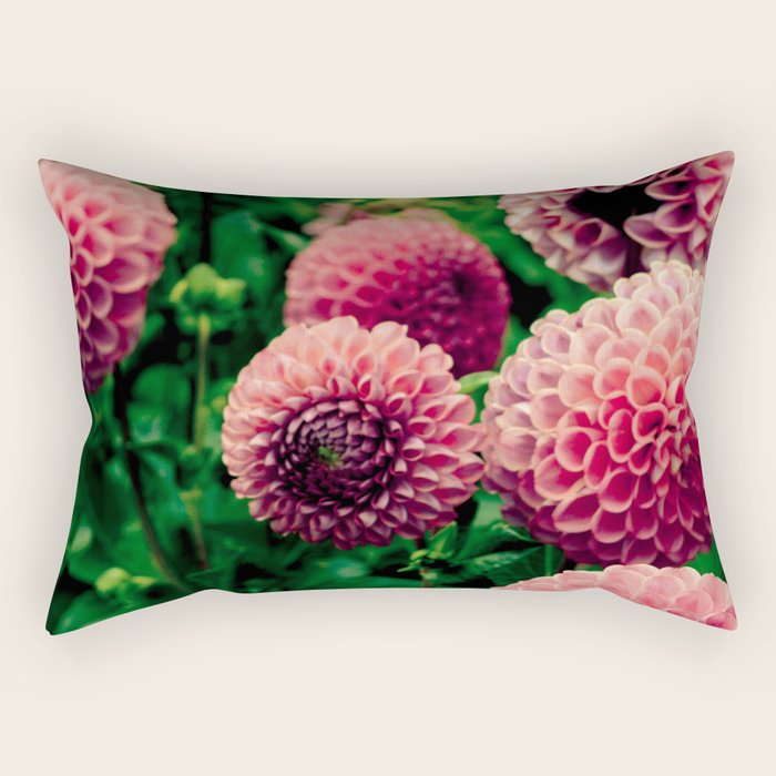 Let Yourself Bloom - Modern Botanical Photograph Rectangular Pillow Gallery Image 1