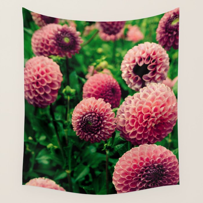 Let Yourself Bloom - Modern Botanical Photograph Wall Tapestry Gallery Image 4