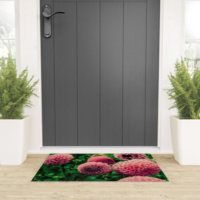Let Yourself Bloom - Modern Botanical Photograph Welcome Mat Gallery Image 3