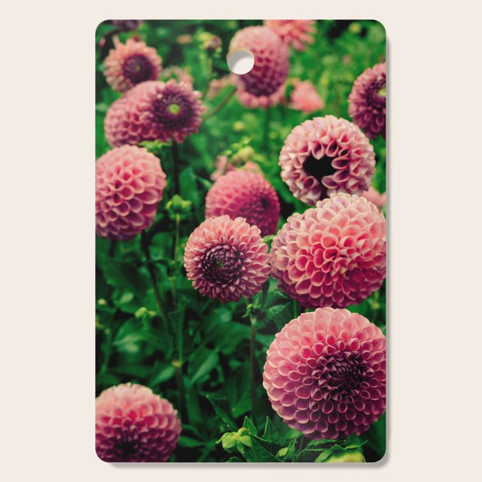Let Yourself Bloom - Modern Botanical Photograph Cutting Board Gallery Image 1