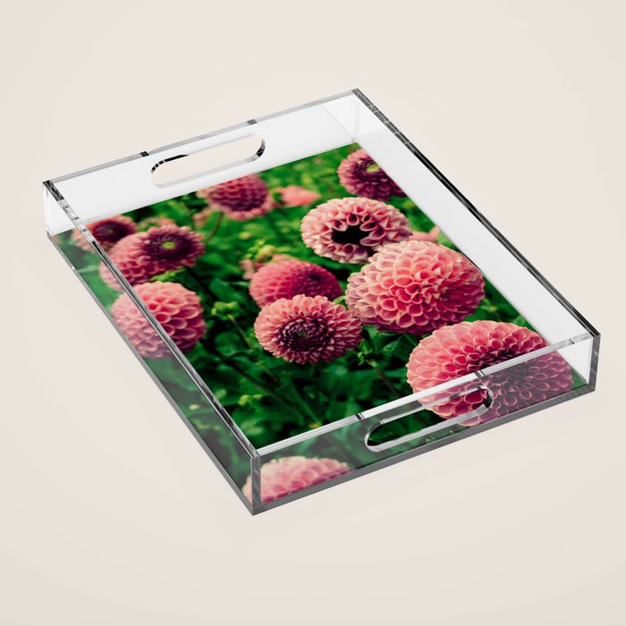 Let Yourself Bloom - Modern Botanical Photograph Acrylic Tray Gallery Image 1