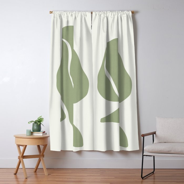 Abstract Woman 12 Window Curtain Gallery Image 1