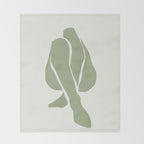 Abstract Woman 12 Throw Blanket Gallery Image 2