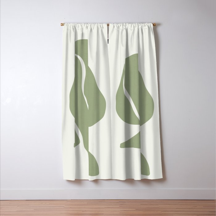 Abstract Woman 12 Window Curtain Gallery Image 3