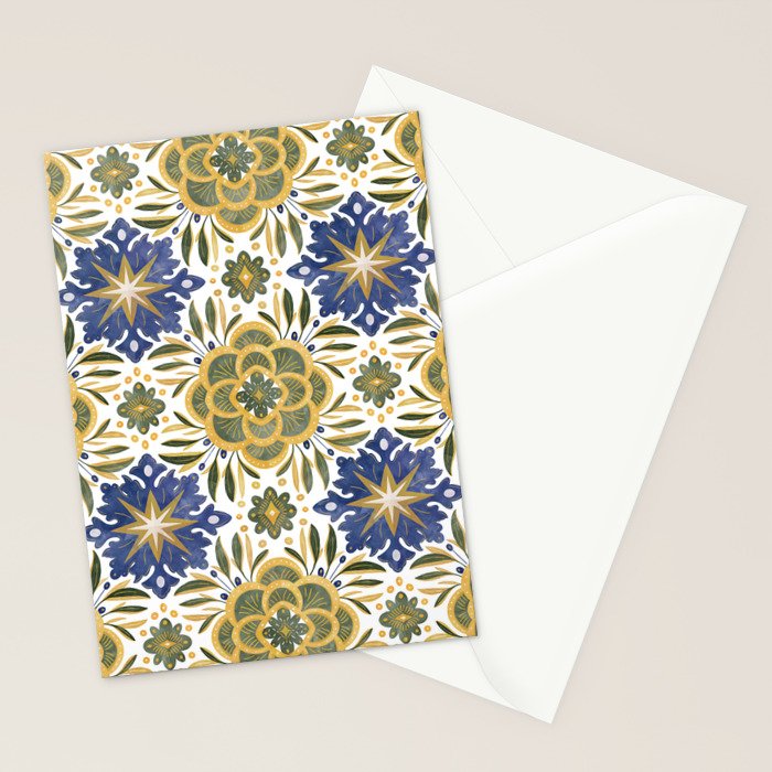 Tile floral nature Modern BY Stationery Card Gallery Image 2