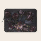 Black tulips on dark background Laptop Sleeve Gallery Image 1
