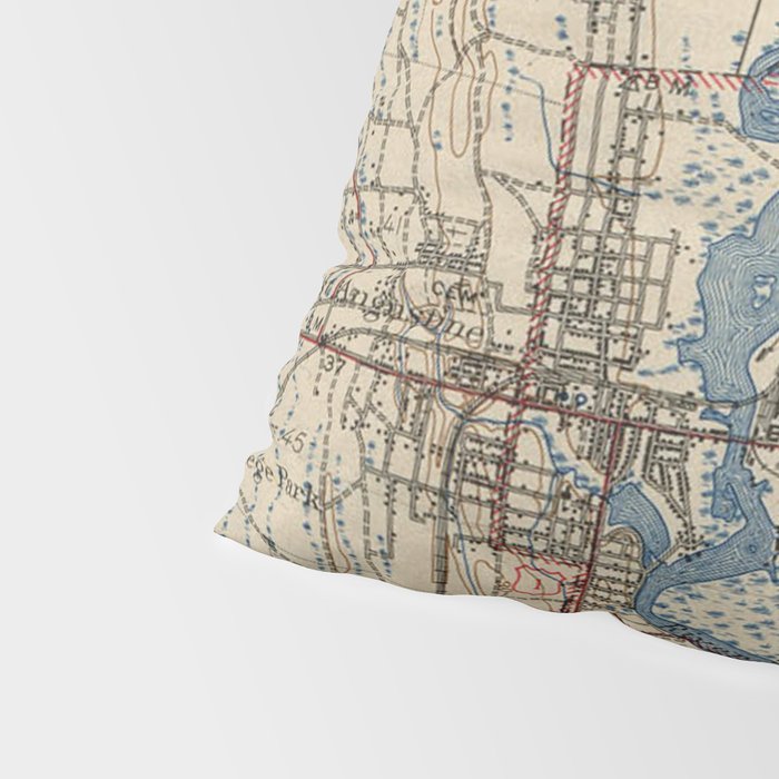 Vintage Map of St. Augustine Florida (1937) Pillow Sham Gallery Image 4