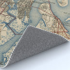 Vintage Map of St. Augustine Florida (1937) Rug Gallery Image 4