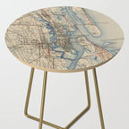 Vintage Map of St. Augustine Florida (1937) Side Table Gallery Image 2