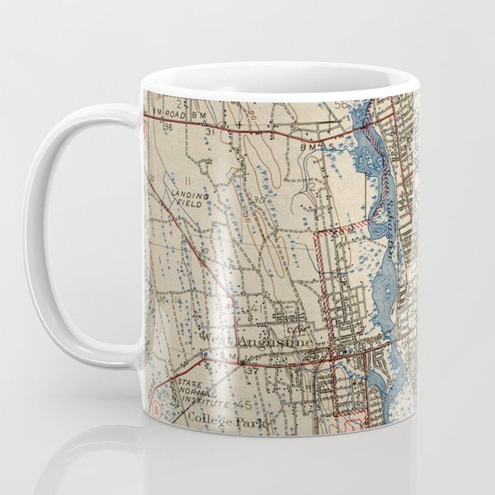 Vintage Map of St. Augustine Florida (1937) Coffee Mug Gallery Image 3