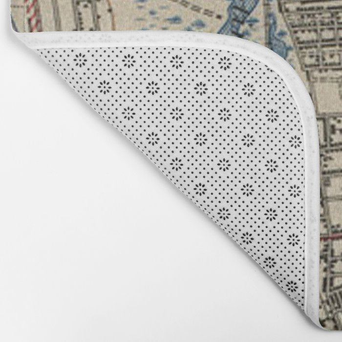 Vintage Map of St. Augustine Florida (1937) Bath Mat Gallery Image 2