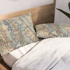 Vintage Map of St. Augustine Florida (1937) Pillow Sham Gallery Image 2