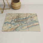Vintage Map of St. Augustine Florida (1937) Rug Gallery Image 1