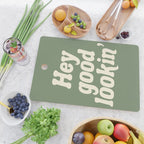 Hey Good Lookin' (Sage Cream) Cutting Board Gallery Image 2