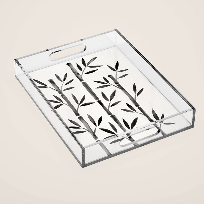 Black Bamboo Acrylic Tray Gallery Image 1