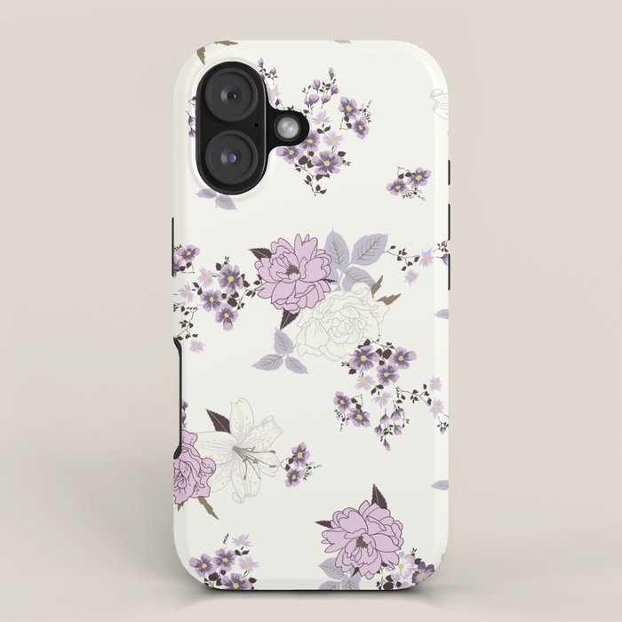 romantic pattern in the rococo style iPhone Case Gallery Image 1