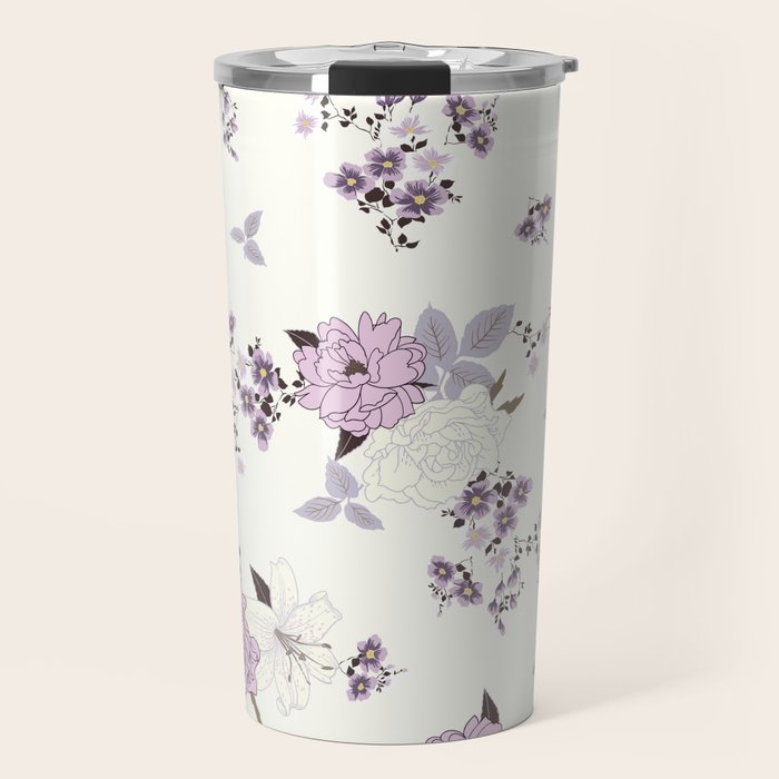 romantic pattern in the rococo style Travel Mug Gallery Image 1