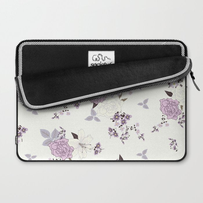 romantic pattern in the rococo style Laptop Sleeve Gallery Image 2