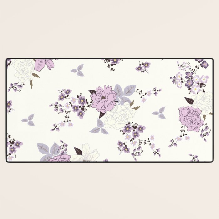 romantic pattern in the rococo style Desk Mat Gallery Image 3