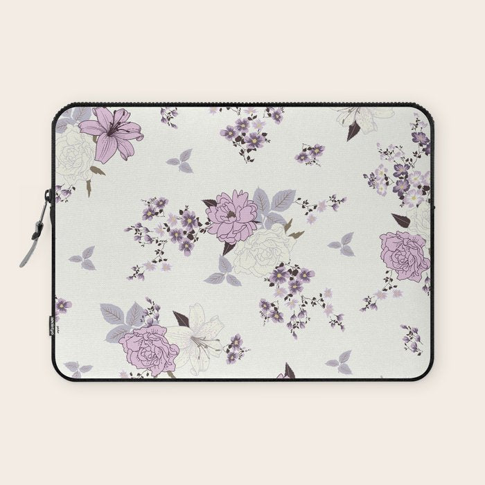 romantic pattern in the rococo style Laptop Sleeve Gallery Image 1