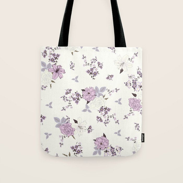 romantic pattern in the rococo style Tote Bag Gallery Image 1