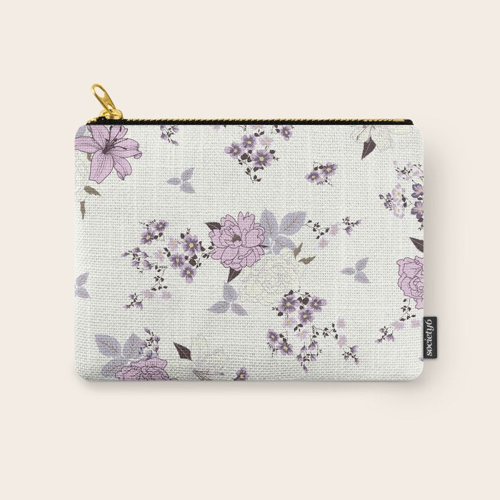 romantic pattern in the rococo style Carry All Pouch Gallery Image 1