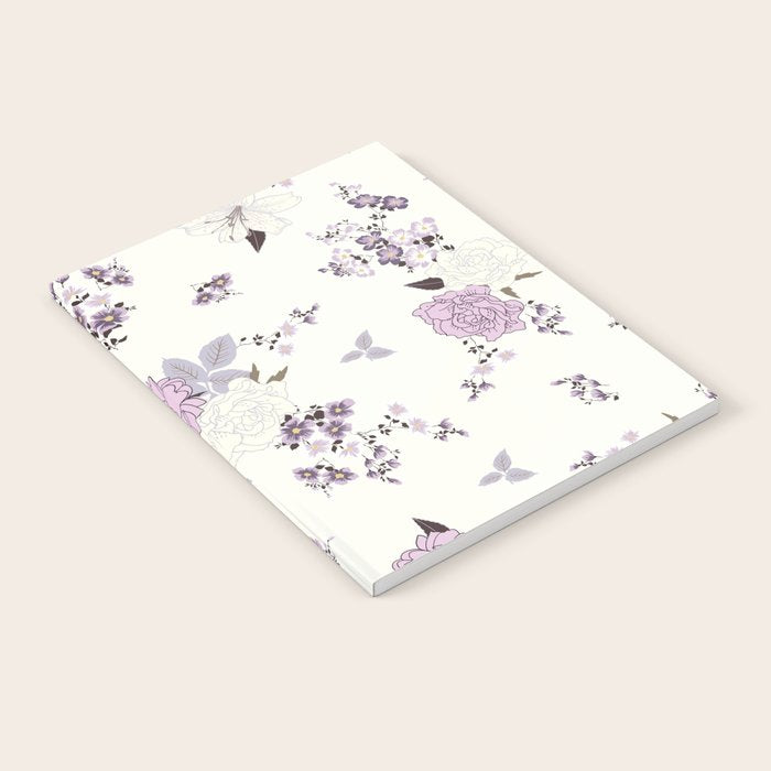 romantic pattern in the rococo style Notebook Gallery Image 2