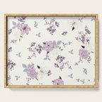 romantic pattern in the rococo style Serving Tray Gallery Image 1