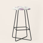 romantic pattern in the rococo style Stool Gallery Image 1