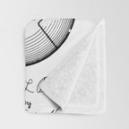 Basketball Patent - Sports Fan Team Coach Art - White Throw Blanket Gallery Image 3