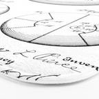 Basketball Patent - Sports Fan Team Coach Art - White Bath Mat Gallery Image 3