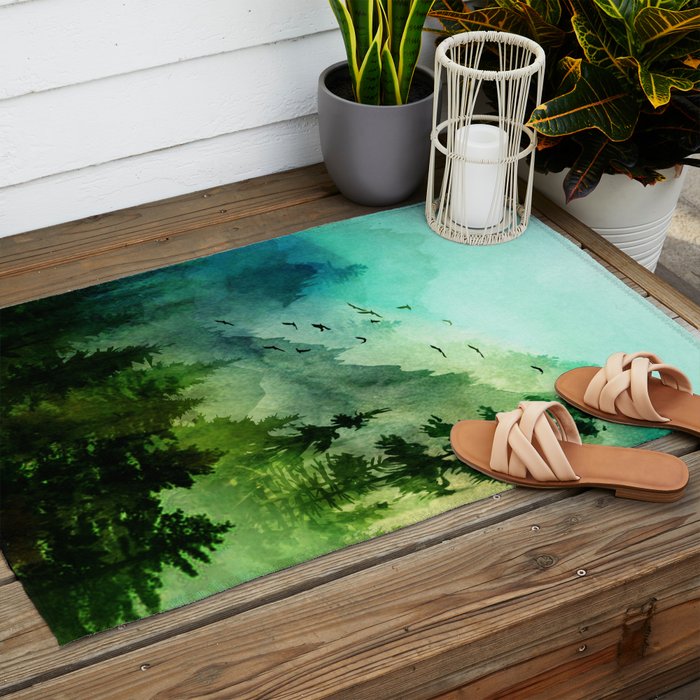 Mountain Morning Outdoor Rug Gallery Image 2