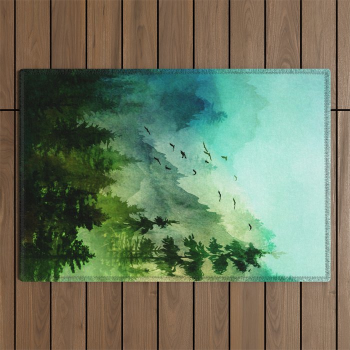 Mountain Morning Outdoor Rug Gallery Image 1