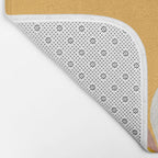 Golden Magnolia Blooms Bath Mat Gallery Image 2