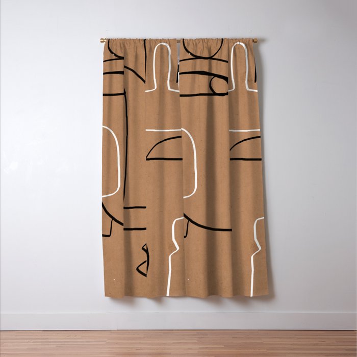 Abstract line art 40 Window Curtain Gallery Image 3